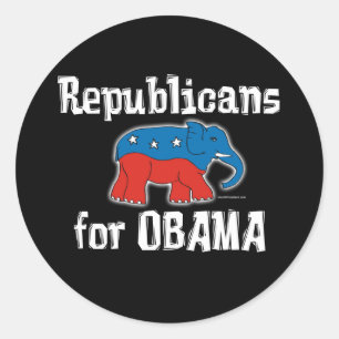 Republikeinen voor Obama Stickers
