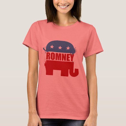 Republikeinen voor Romney T-shirt (Voorkant)