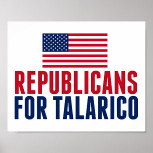 Republikeinen voor Talarico 2026 Senaatsverkiezing Poster