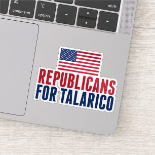 Republikeinen voor Talarico 2026 Verkiezing Laptop Sticker