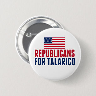 Republikeinen voor Talarico 2026 Verkiezing Ronde Button 5,7 Cm