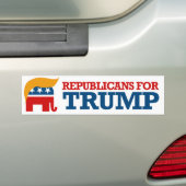 Republikeinen voor Trump - PNG.nl Bumpersticker (Op auto)