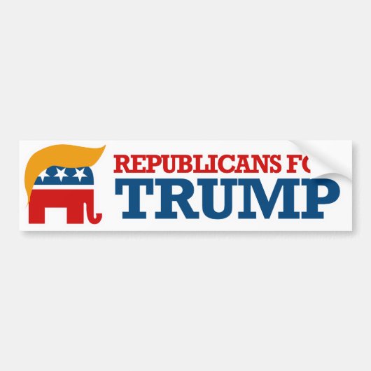 Republikeinen voor Trump - PNG.nl Bumpersticker (Voorkant)