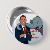 Republikeinen voor verandering... ronde button 7,6 cm (Voorkant /achterkant)