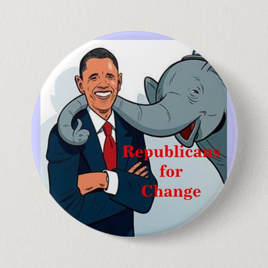 Republikeinen voor verandering... ronde button 7,6 cm (Voorkant)