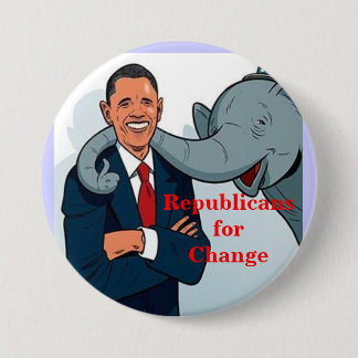 Republikeinen voor verandering... ronde button 7,6 cm