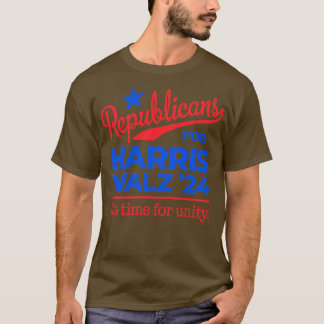Republikeinen voor Walz: tijd voor eenheid T-shirt