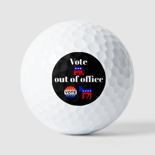 Republikeinen wegstemmen uit Kantoor Golf Ball Golfballen (Voorkant)