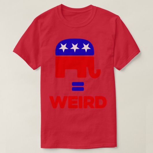 Republikeinen zijn raar t-shirt (Design voorkant)