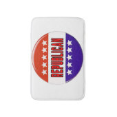 Republikeins Button Badmat (Voorkant Verticaal)