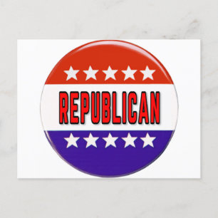 Republikeins Button Briefkaart
