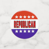 Republikeins Button Confetti (Kleine voorkant)