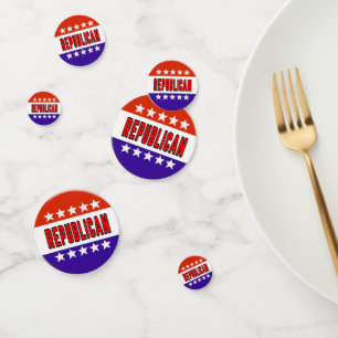 Republikeins Button Confetti