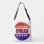 Republikeins Button Crossbody Tas (Achterkant)