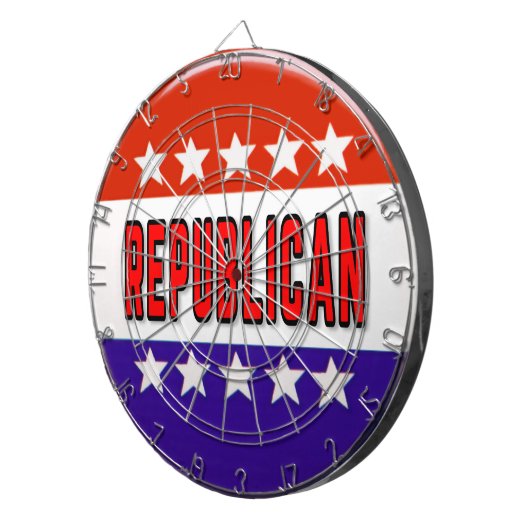 Republikeins Button Dartbord (Voorkant Rechts)