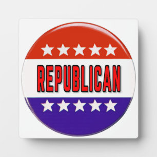 Republikeins Button Fotoplaat