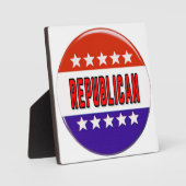 Republikeins Button Fotoplaat (Voorkant)