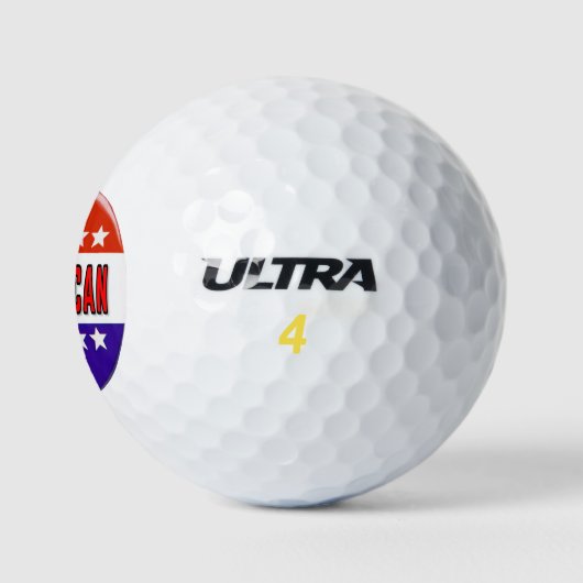 Republikeins Button Golfballen (Logo)
