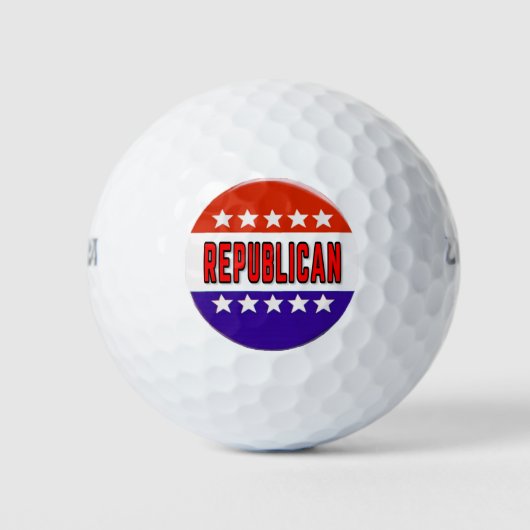 Republikeins Button Golfballen (Voorkant)
