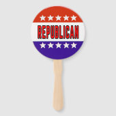 Republikeins Button Handwaaier (Achterkant)