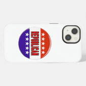 Republikeins Button iPhone Hoesje (Achterkant horizontaal)
