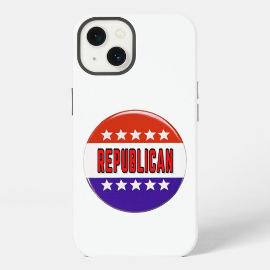 Republikeins Button iPhone Hoesje (Achterkant)