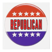 Republikeins Button Kubus (Rechts)