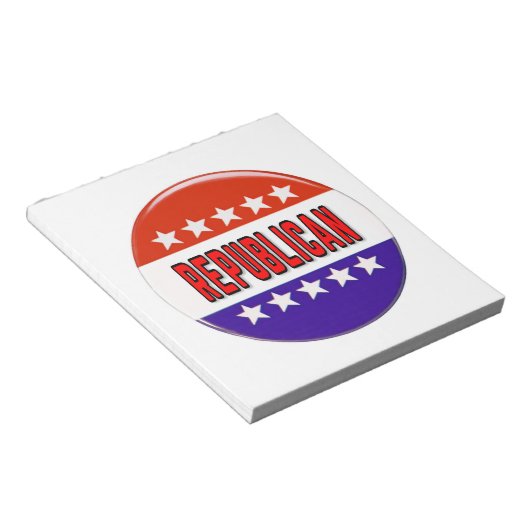 Republikeins Button Notitieblok (Schuin)