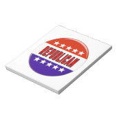Republikeins Button Notitieblok (Linkerzijde)