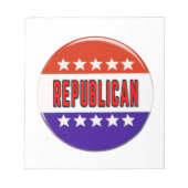 Republikeins Button Notitieblok (Voorkant)
