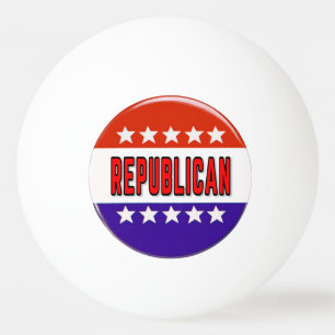 Republikeins Button Pingpongbal
