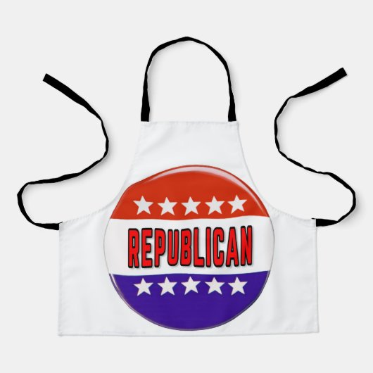 Republikeins Button Schort (Voorkant)