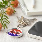 Republikeins Button Sleutelhanger (Zijkant)
