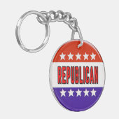Republikeins Button Sleutelhanger (Voorkant Links)