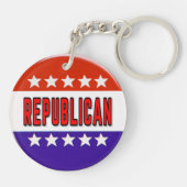 Republikeins Button Sleutelhanger (Achterkant)
