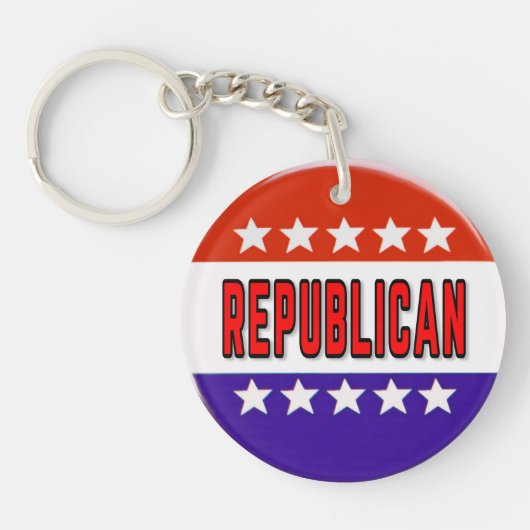 Republikeins Button Sleutelhanger (Voorkant)