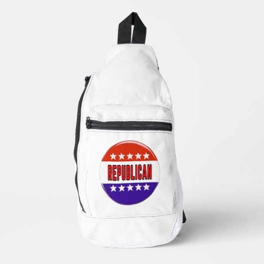 Republikeins Button Sling Bag (Voorkant)