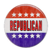 Republikeins Button Snijplank (Voorkant)