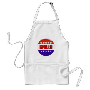 Republikeins Button Standaard Schort