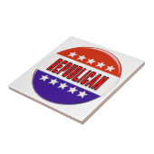 Republikeins Button Tegeltje (Zijkant)
