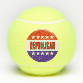Republikeins Button Tennisballen (Achterkant)