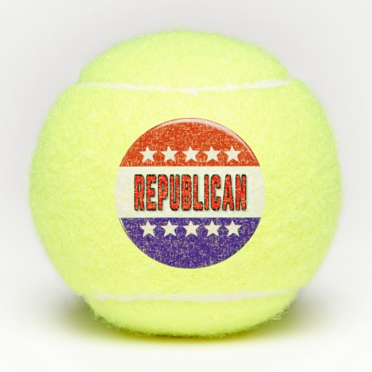 Republikeins Button Tennisballen (Voorkant)