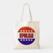 Republikeins Button Tote Bag (Achterkant)