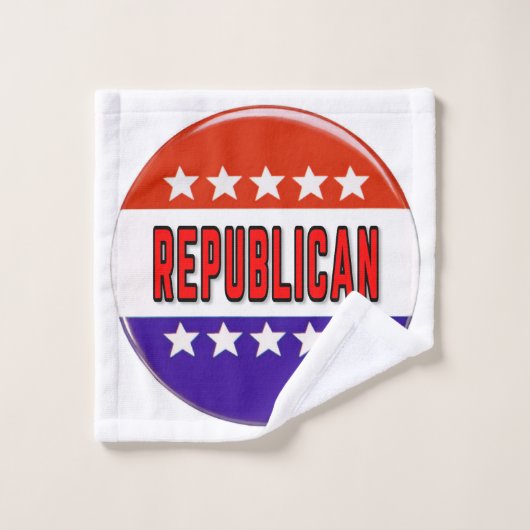 Republikeins Button Washandje (Wasdoekje)