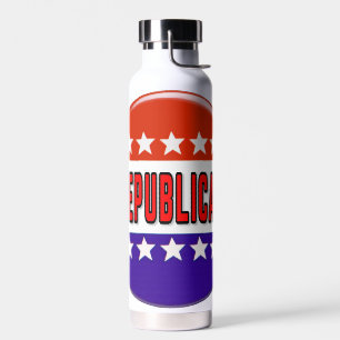 Republikeins Button Waterfles