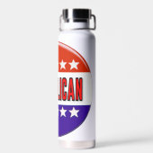 Republikeins Button Waterfles (Achterkant)