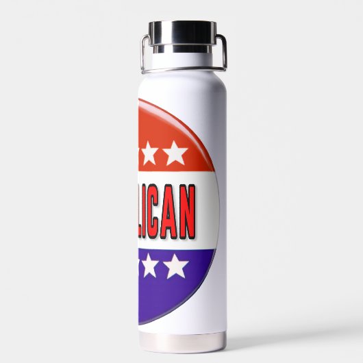 Republikeins Button Waterfles (Achterkant)