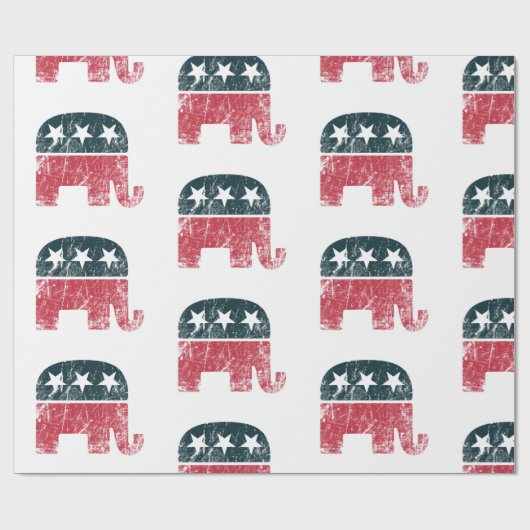 Republikeins conservatief cadeaupapier (Vlak)