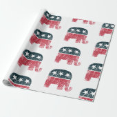 Republikeins conservatief cadeaupapier (Uitgerold)