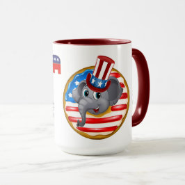 Republikeins God Bless America Doughnut Mok